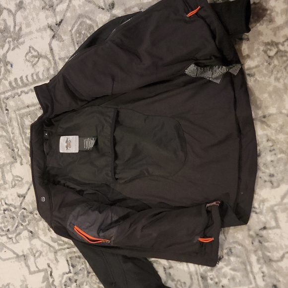 Harley Davidson motorcycle Jacket. Women's medium, black, armor plate pockets - Picture 2 of 4